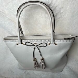 Ralph Lauren Dundee Shopper Cream Bag